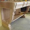 Custom Knotty Cherry Carved Vanity