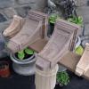 Custom walnut & hickory corbels