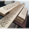 Carved stair risers