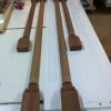 Custom carved columns. Full size shop/customer printout. All parts over-sized for onsite trimming.