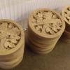 Custom Carved 3-1/2" rosettes